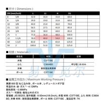 现货自来水球心阀黄铜 日本KITZ北泽球阀TK600高压 开关阀需询价