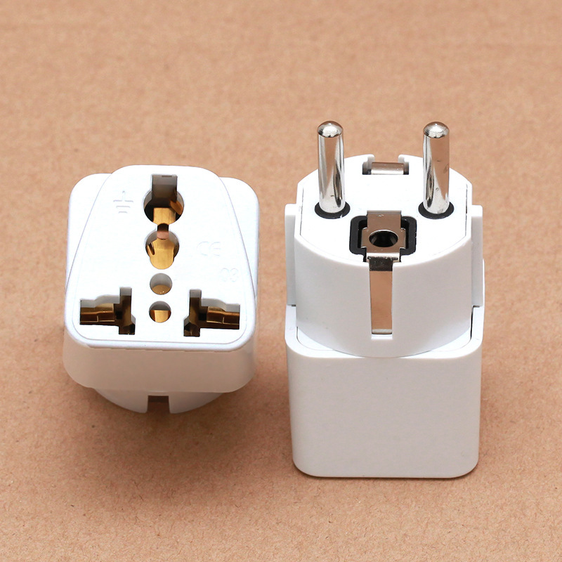 规欧转接旅行货源法4转换俄罗斯罗斯跨境8mm插头高脚接头铜德韩转