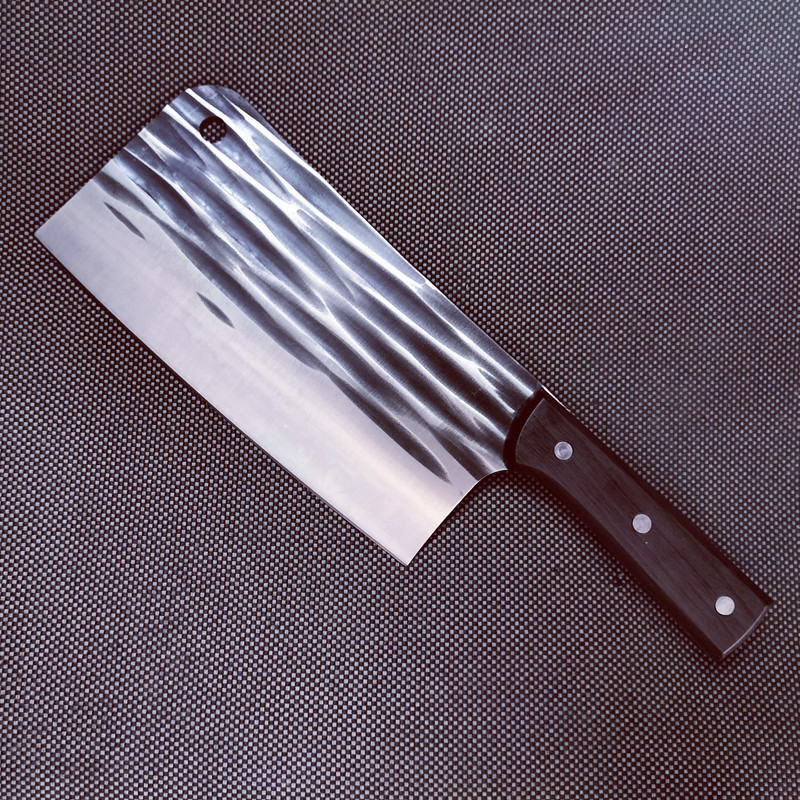 锻打斩骨刀手工锻打斩切两用刀家用砍骨切片刀锋利耐用厨师专用刀