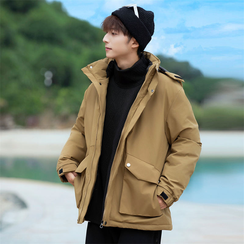 L-7XL plus Size Cotton Clothes Men's Cotton-Padded Coat Winter New Hooded Loose Cargo Cotton-Padded Jacket Fashion Brand Casual Men's Coat