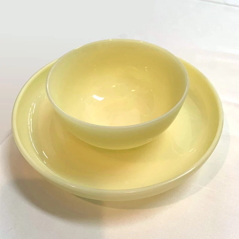 玉米纤维餐具碗碟盘 聚乳酸可降解现代简约餐具 可微波炉加热餐具