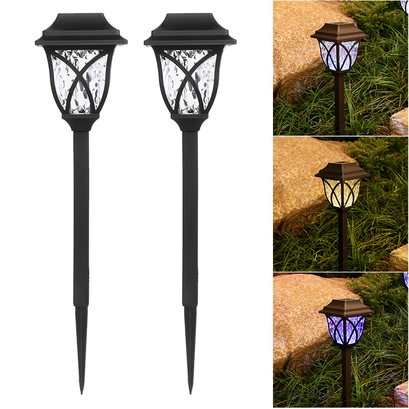 Solar Garden Lamp Outdoor Household Decorative Yard Garden Lawn Waterproof Lawn Lamp Layout Floor Outlet Light and Shadow Light