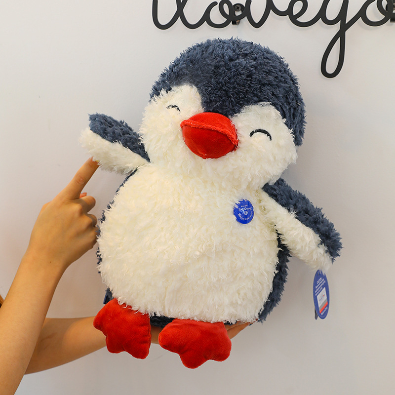 跨境企鹅公仔小企鹅毛绒玩具海洋馆企鹅纪念品抓机娃娃兑换批发