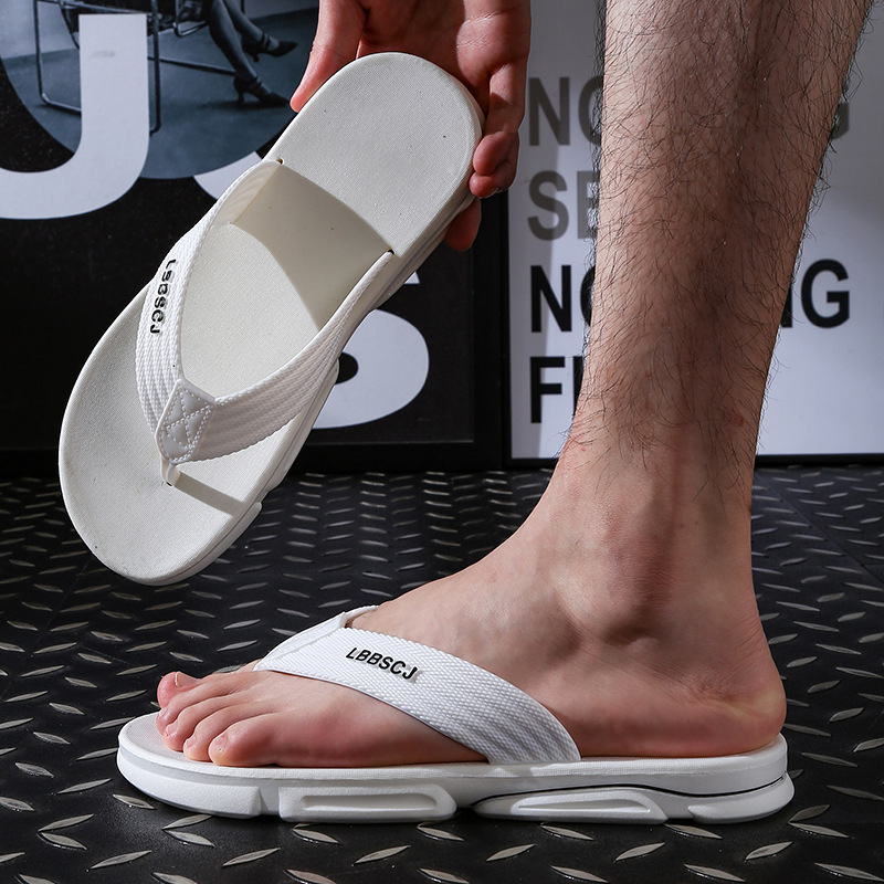 一件代发人字拖男夏季潮流外穿防滑防臭夹脚拖鞋运动耐磨沙滩厚底