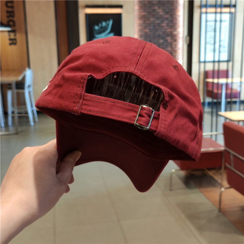 Big Head Hat Men's Korean-Style Fashionable Spring and Summer Boy Peaked Cap Women's Three-Dimensional Embroidery Casual All-Matching Fashion Baseball Cap