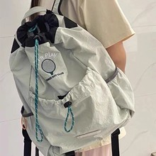 日本原单轻便羽毛球背包户外包网球拍包男女书包运动游泳包双肩包