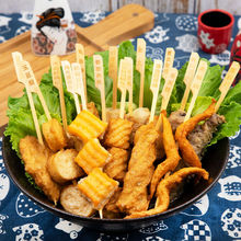 关东煮食材立圆日式串串风琴蟹肉竹轮串年糕鱼籽魔芋丝结
