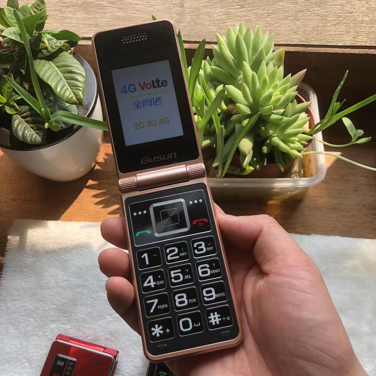 (三网)巨盛d22三网通4g老年翻盖手机大电池大喇叭大按键功能机