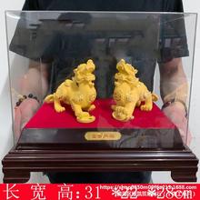 招财貔貅摆件绒沙金招财金貔貅摆件 特大沙金中式霸气办公桌摆件