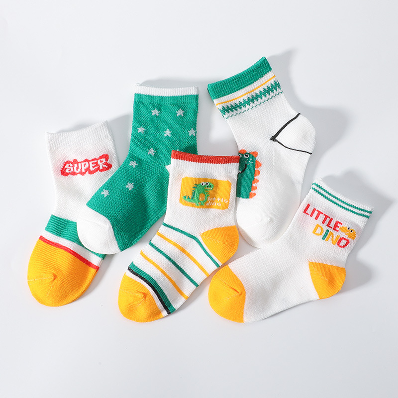 Kid's Socks Children's Spring and Summer Socks Mesh Summer Boys and Girls Socks Baby Socks Mid-Calf 1-12 Years Old Wholesale Children's Socks