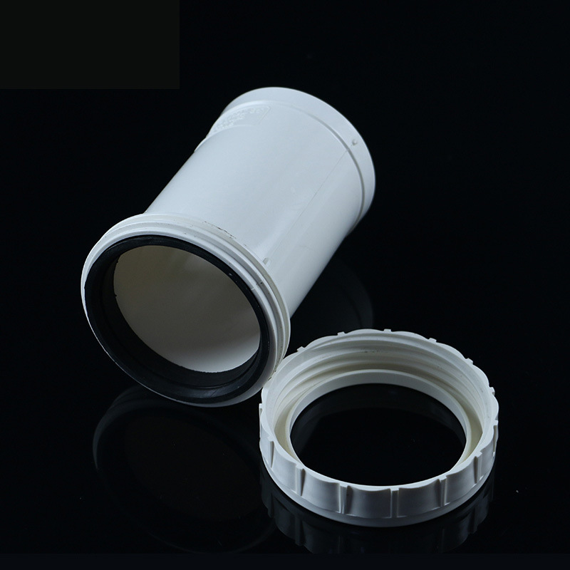 加长伸缩节 螺纹伸缩接 活接排水管件pvc国标伸缩节三通 型号齐全