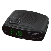 钟控收音机闹钟带AM和FM频道收音机 多组闹钟带贪睡功能 LED钟