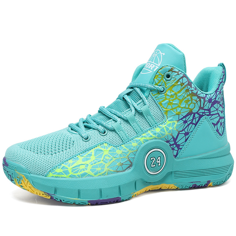 毒液詹姆斯篮球鞋摩擦有声音防滑耐磨轻便透气高帮男少年鸳鸯球鞋
