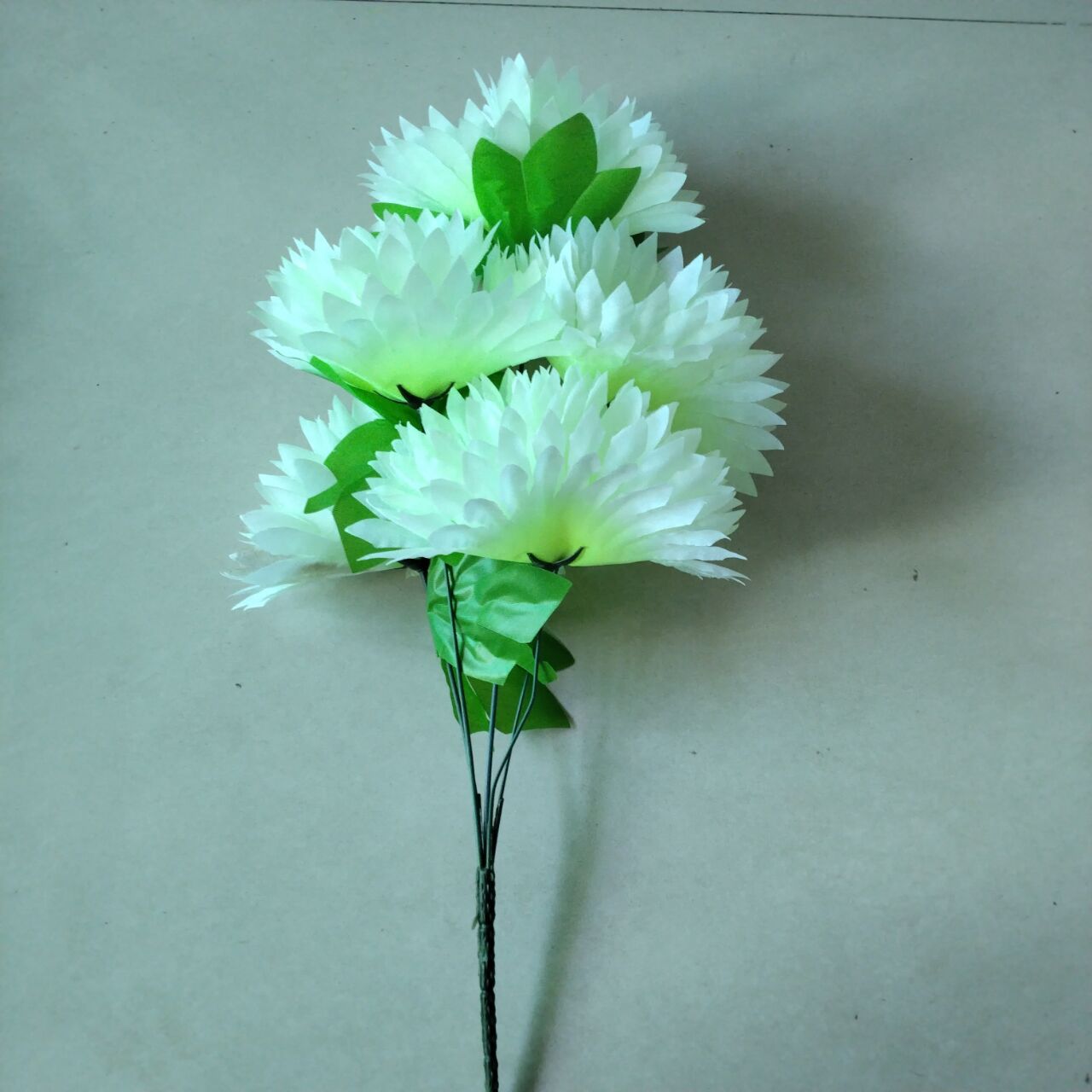 清明节用的假花100枝菊花五头七头水晶菊上坟花陵园纸花祭祀