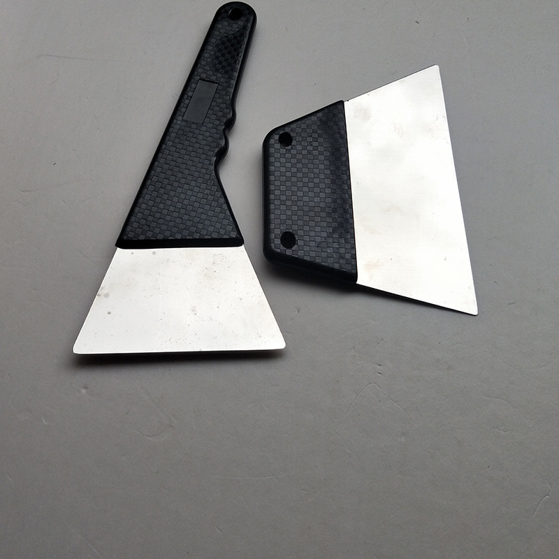 不锈钢汽车贴膜工具钢刮两件套刮板 专用钢锅贴套装铁刮刀铲刀