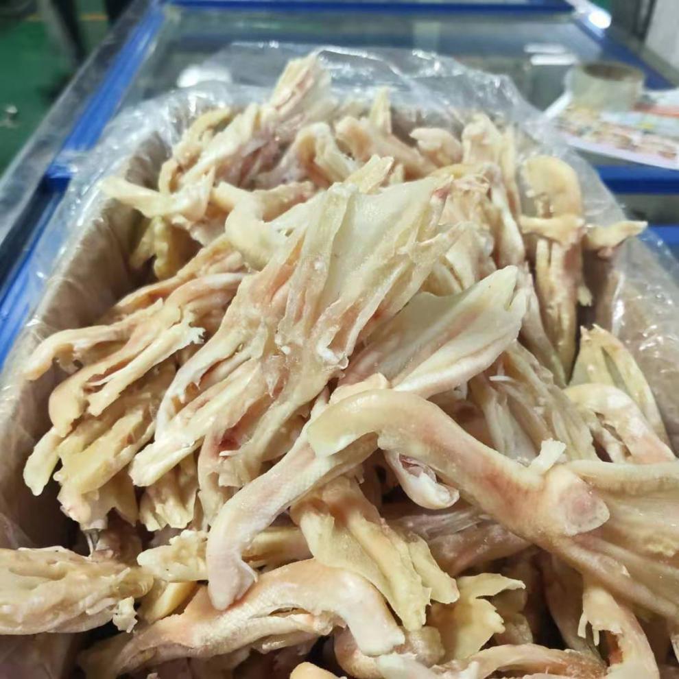 无骨鸭掌整箱150只左右无骨鸭爪冷冻去骨鸭掌无骨鸭掌生鲜包邮