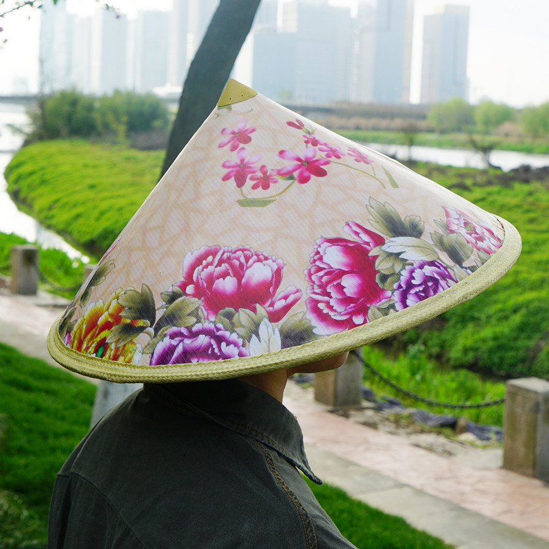 现货供应保暖斗笠帽子 防雨斗笠纯手工保暖 舞台出游大檐光身帽