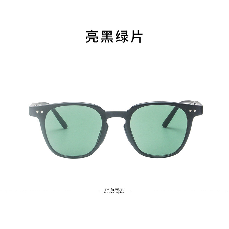 2022 New Trend round Frame Marine Clip Sunglasses Fashion European and American Style Personality Rice Nail Street Shot Sunglasses Internet-Famous Glasses