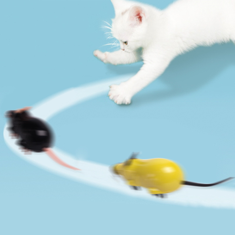 Electric Mouse Hunting Cat Toy Laser Pen Relieving Boredom Pet Toy TikTok Hot Sale Cat-Related Products One Piece Dropshipping