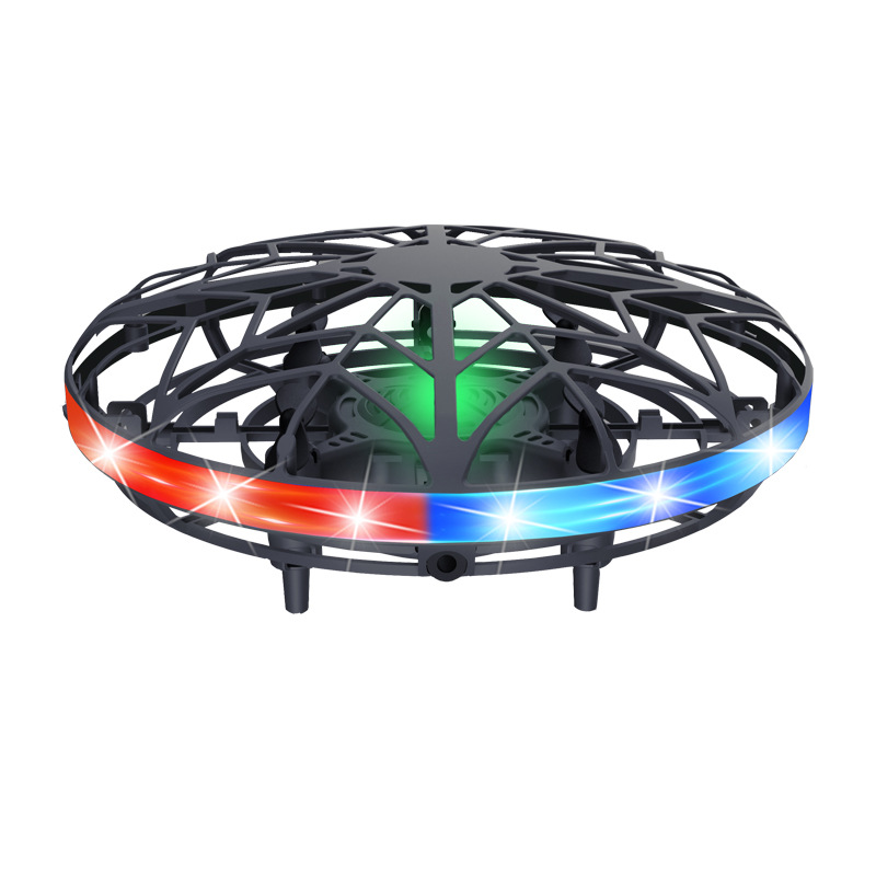 Cross-Border Children Interactive Ufo Toy Watch Remote Control Four-Axis Induction Vehicle Automatic Obstacle Avoidance Drone for Aerial Photography