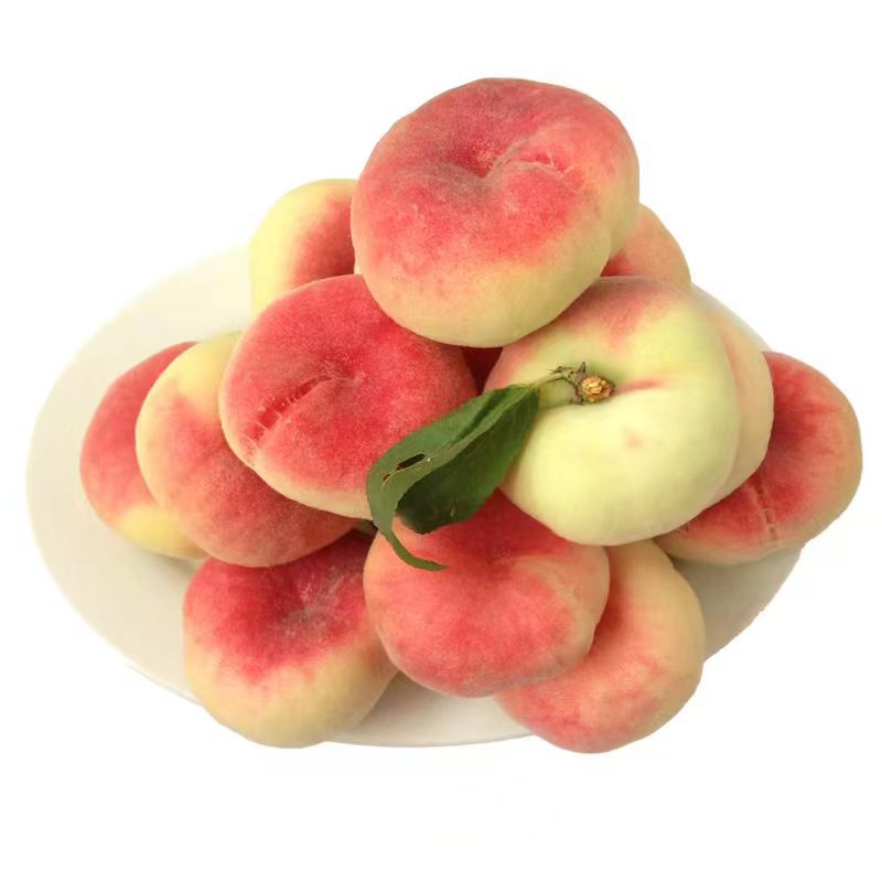 超甜红蟠桃现摘新鲜毛蟠桃红桃水蜜桃扁桃蜜桃孕妇水果爆汁