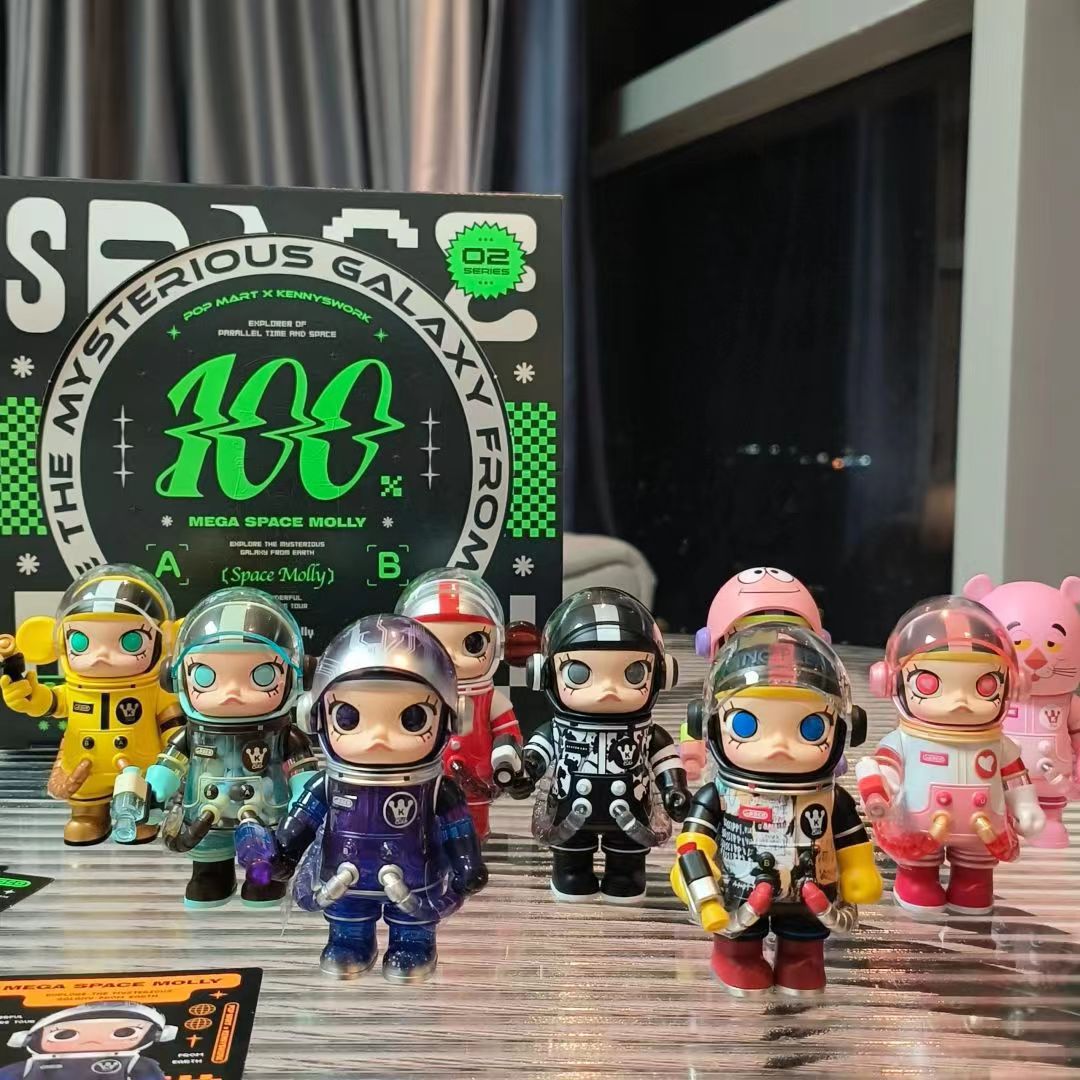 mega珍藏space molly100%周年盲盒popmart二代2.0-a手办-阿里巴巴
