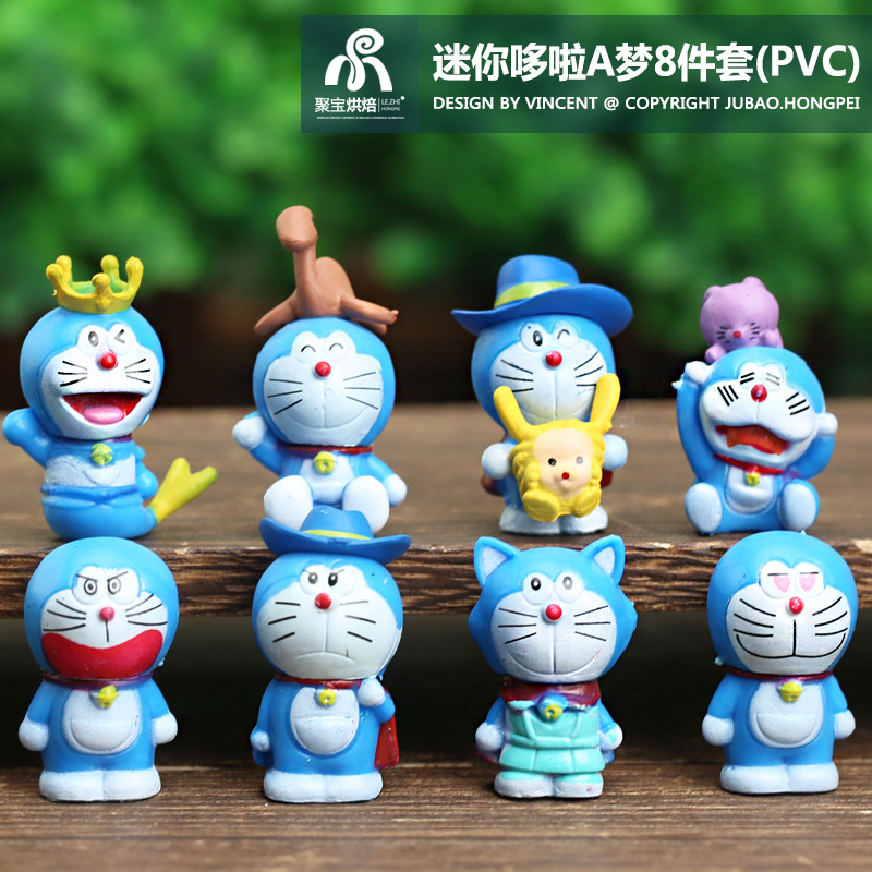 手办迷你哆啦a梦公仔机器猫手办玩具 日漫叮当猫摆件玩偶创意生日