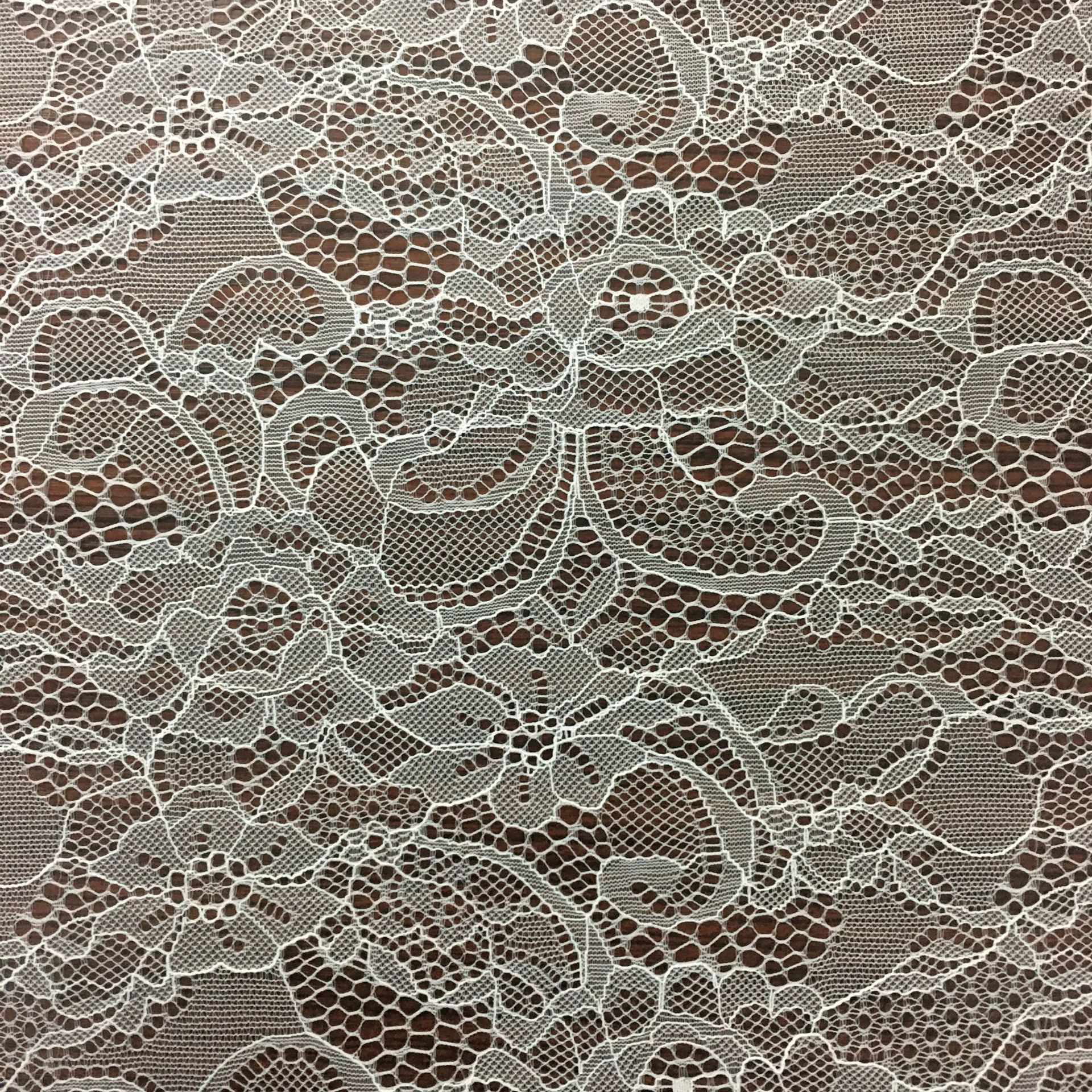 锦纶蕾丝花边面料 无弹大盘花面料 婚纱裙子箱包手套玩具配饰布料