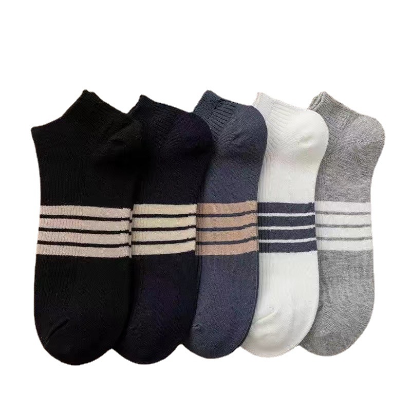 Socks Men's Socks Summer Sports Sweat-Absorbent Deodorant Boat Socks Men's Cotton Spring and Summer Thin Low Top Shallow Mouth Men's Socks Wholesale