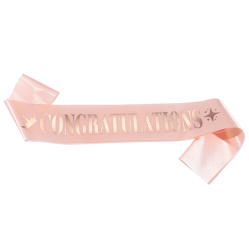 Cross-Border New Arrival Congratulations on Your Congratulations Graduation Shoulder Strap Ceremonial Belt Belt Ribbon Ceremonial Belt