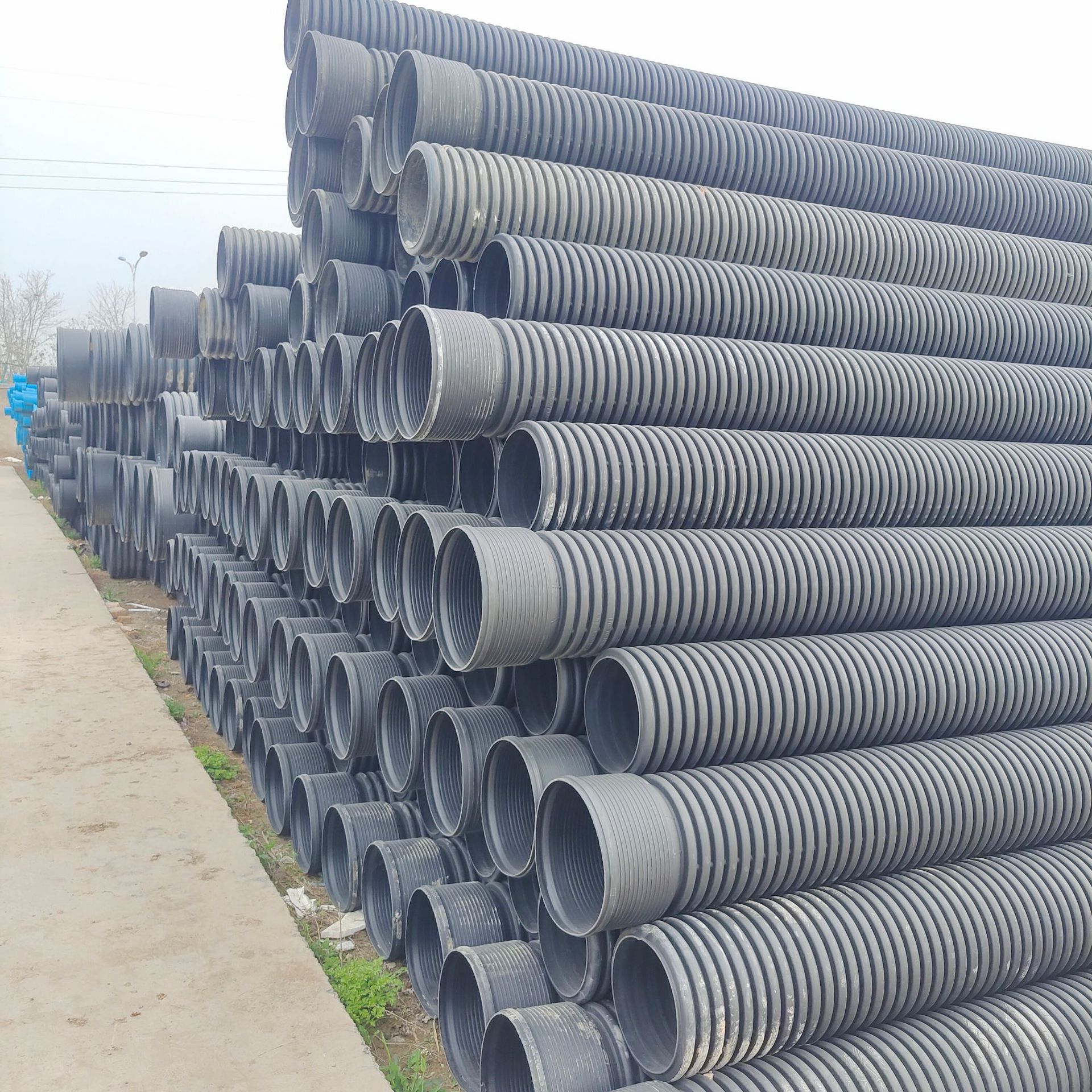 陕西双壁波纹管厂家 pe波纹管排水管 大口径厂家直发
