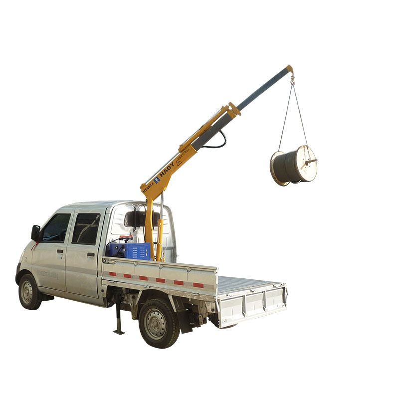 厂家直销液压起重式随车吊机货车渔船装卸货物专用车载吊机可旋转