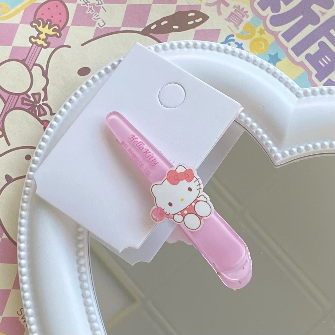 Cute Sanrio Tweezers Ins Sweet Girly Bang Side Clip Side Hairpin All-Match Cartoon Headdress for Women