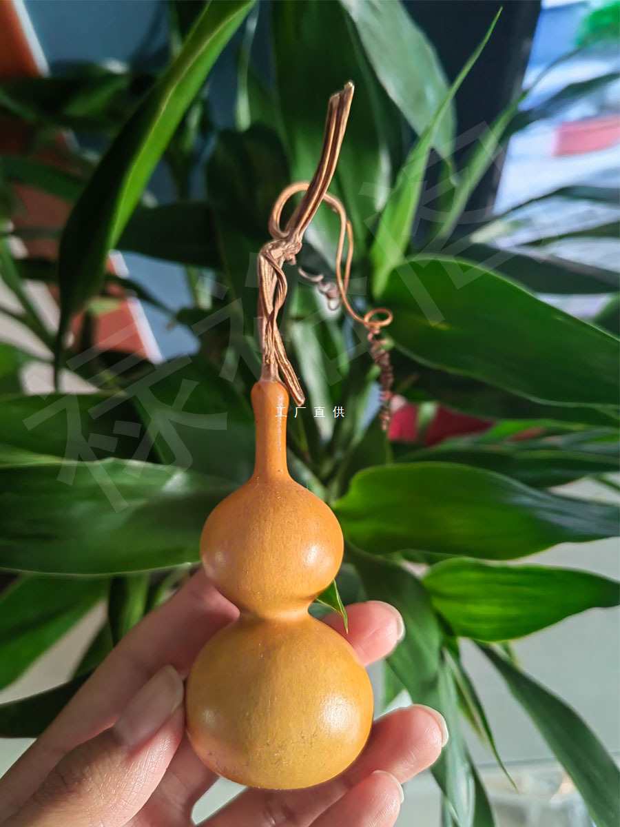 天然手捻小葫芦手把件带龙头文玩挂件手盘特小迷你摆件真葫芦