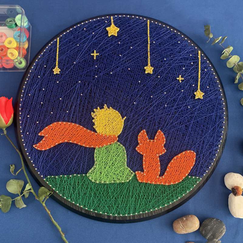 特价钉子 绕线画diy手工制作材料包小王子卡通动漫装饰画减压创意