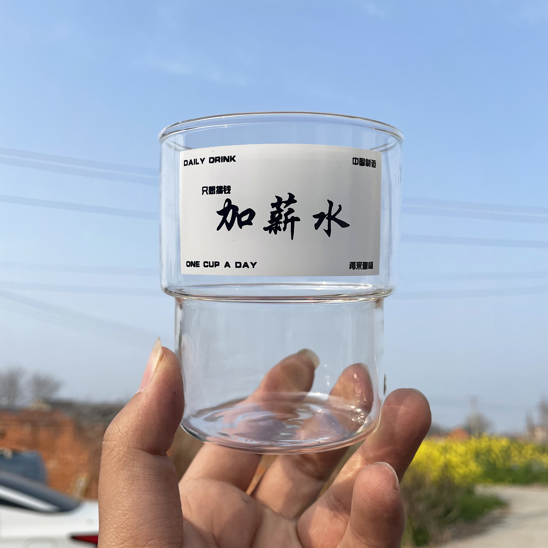 Export American Heat-Resistance Glass Ins Simple Coffee Cup Men's and Women's Office Tea Breakfast Milk Cup