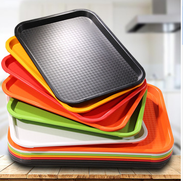 酒店餐厅饭店快餐上菜端菜拖盘商用传菜托盘餐盘塑料托盘长方形