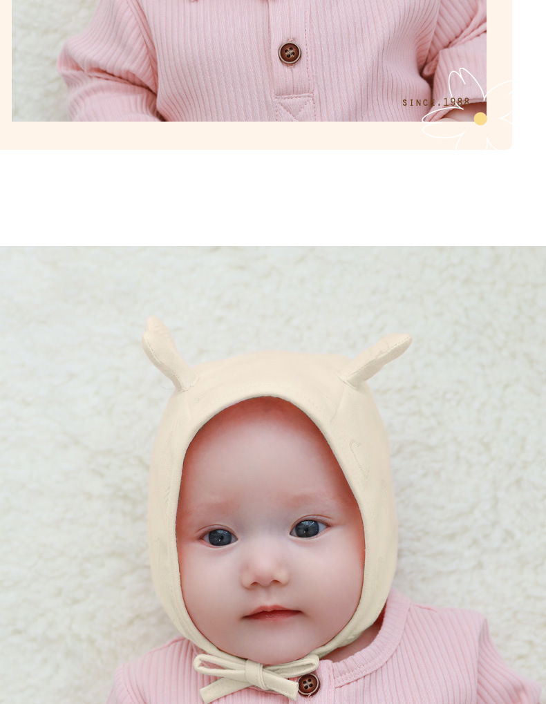 婴儿帽子春秋薄款新生婴幼儿棉质胎帽女宝宝保暖套头帽春季211129