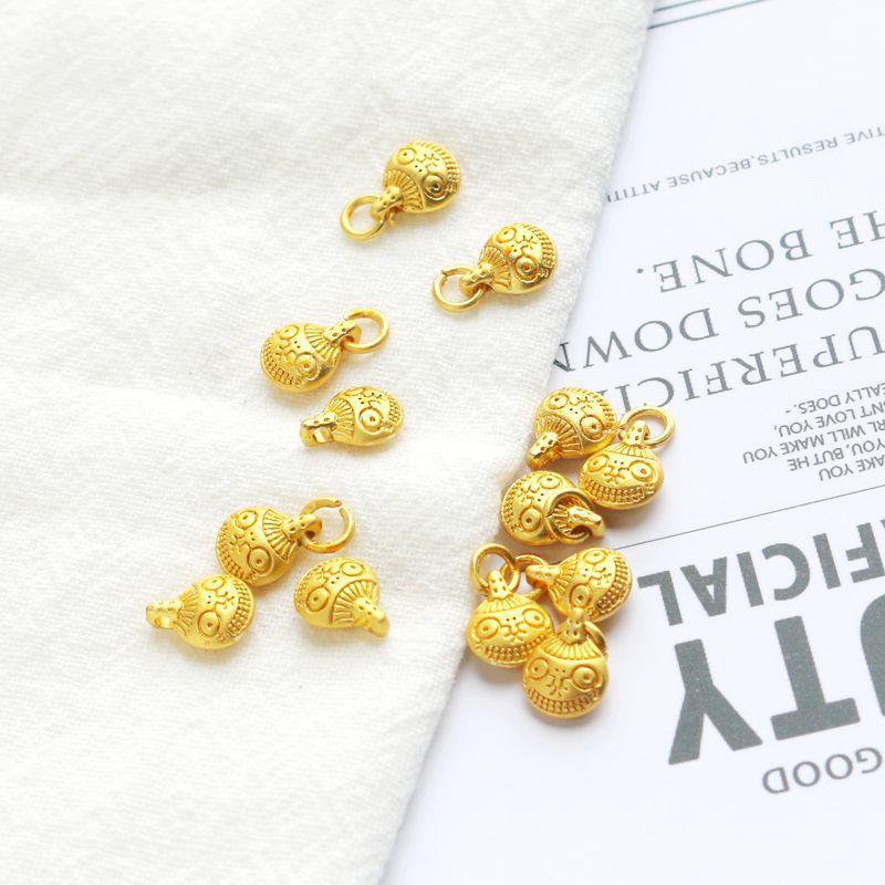 18k包金保色吞金兽吊坠旺财运招财吉祥开运diy饰品首饰坠子吊饰品