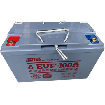 四轮车电池 6-evf-100a超威动力电瓶 12v48v60v72v牵引动力蓄电池