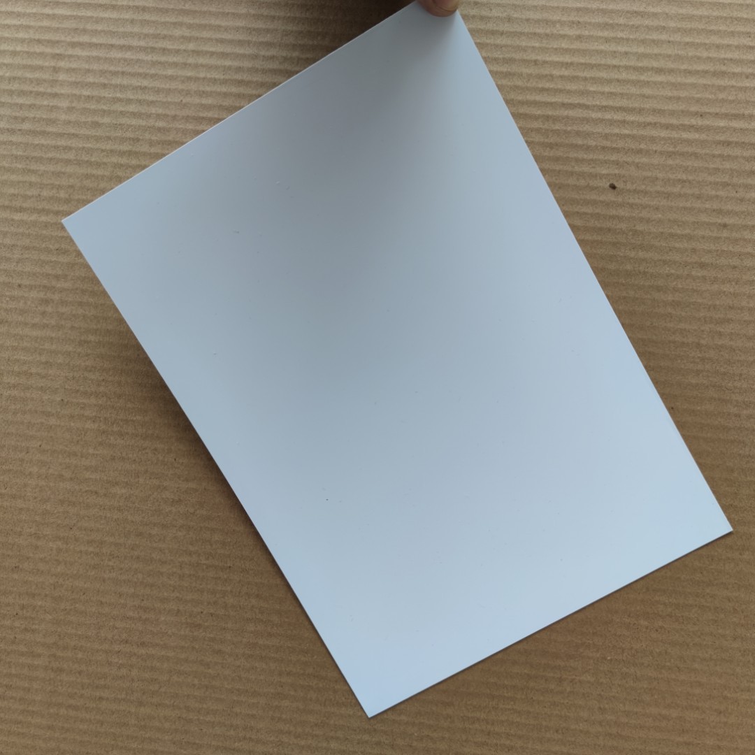 厂家供应pvc哑面白色塑料板pvc薄板 哑白a4绘画硬塑料片画画底板
