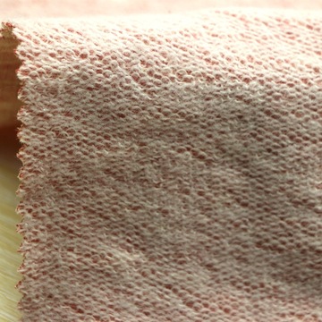 竹节卫衣毛圈布针织棉涤雪花卫衣法国式竹节大毛圈布卫衣外套面料