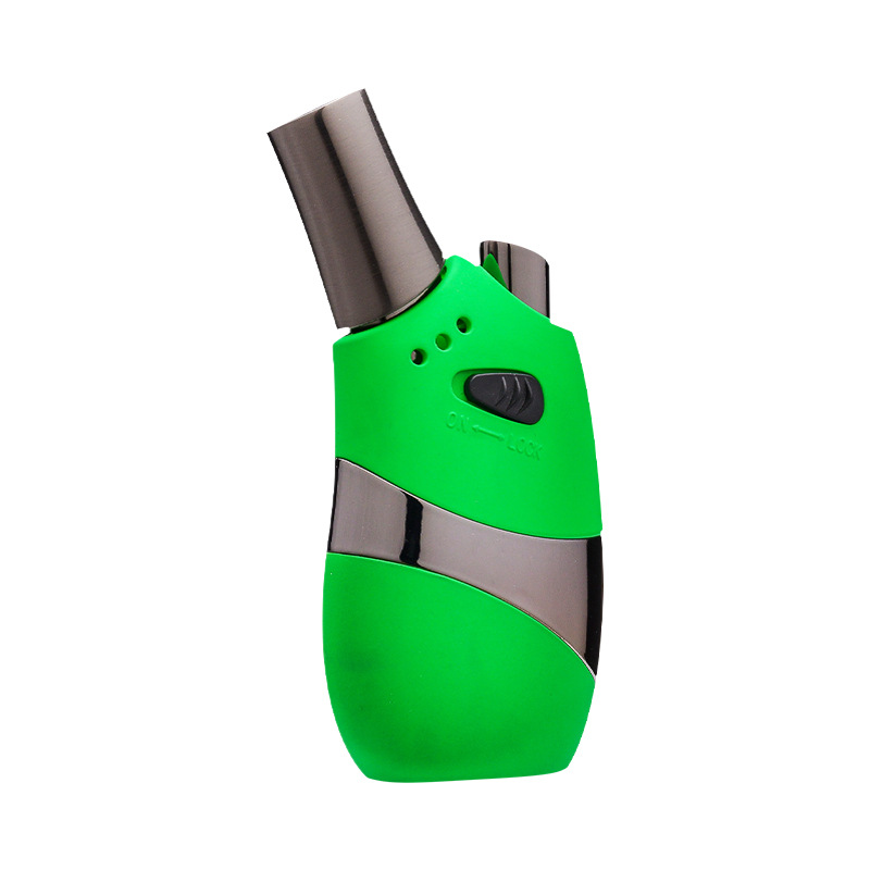 Customized Desktop Direct Flush Welding Gun Gas Lighters Fixed Fire Cigar Pipe Metal Windproof Lighter Cigarette Lighter