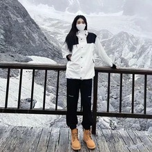 1990冲锋衣美版tnf莆田高版本三合一户外防风防水登山服情侣外套