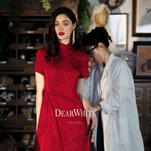 原创《如意》新中式红色旗袍婚纱结婚敬酒服订婚礼服裙女其他常规
