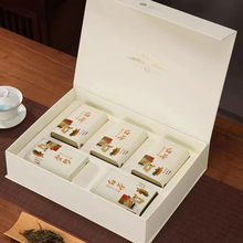 白茶茶叶空礼盒装高档半斤装铁盒礼盒250g安吉白茶通用茶包装空盒