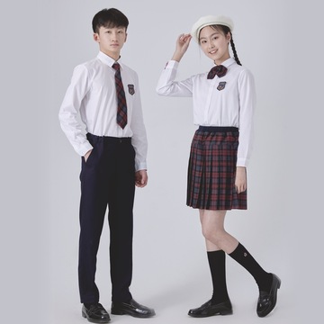 乔治白校服加工定制中学生校服儿童运动套装春夏季班服西服幼儿园