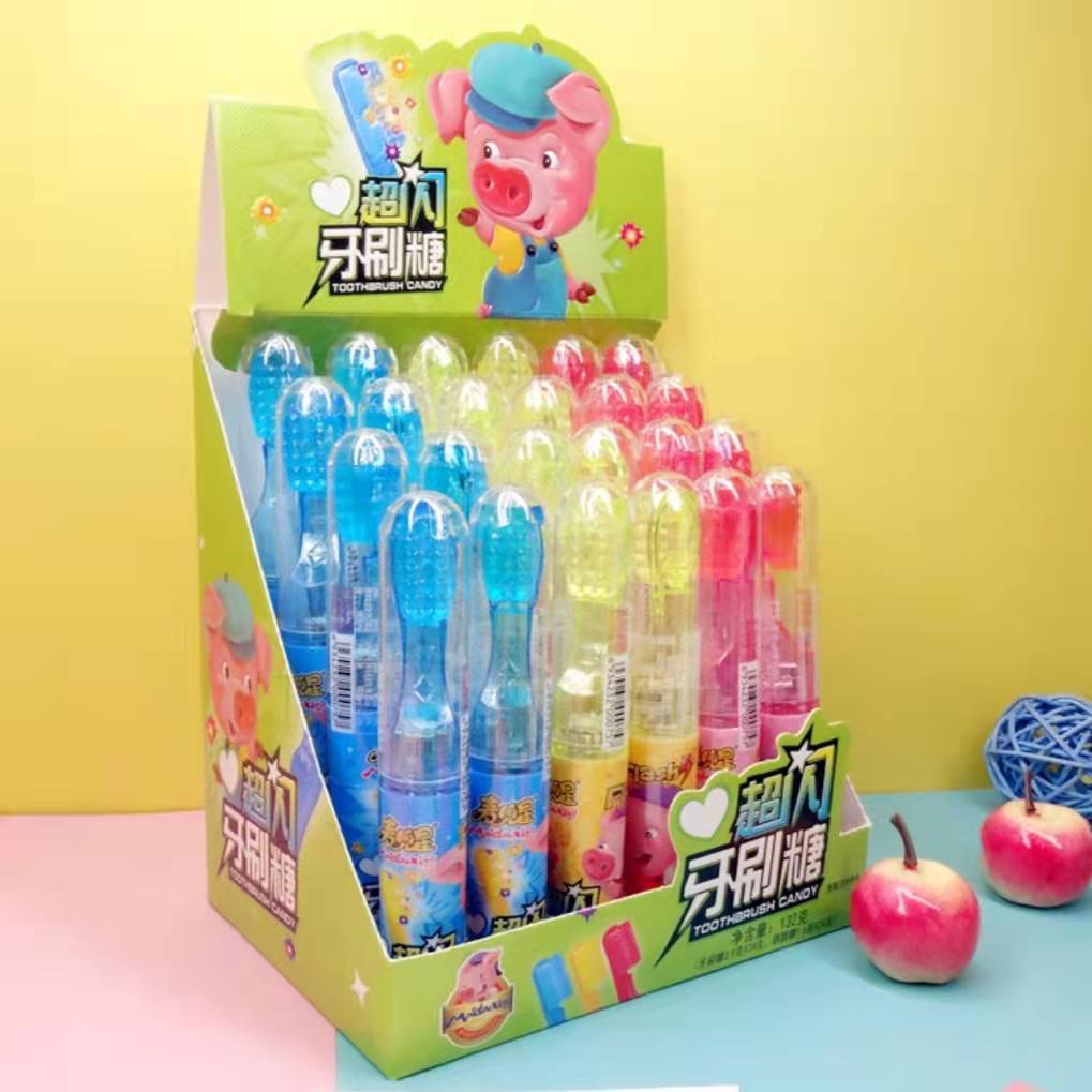 麦兜星闪光牙刷糖玩具糖果 跳跳糖儿童创意糖玩24支/盒-阿里巴巴