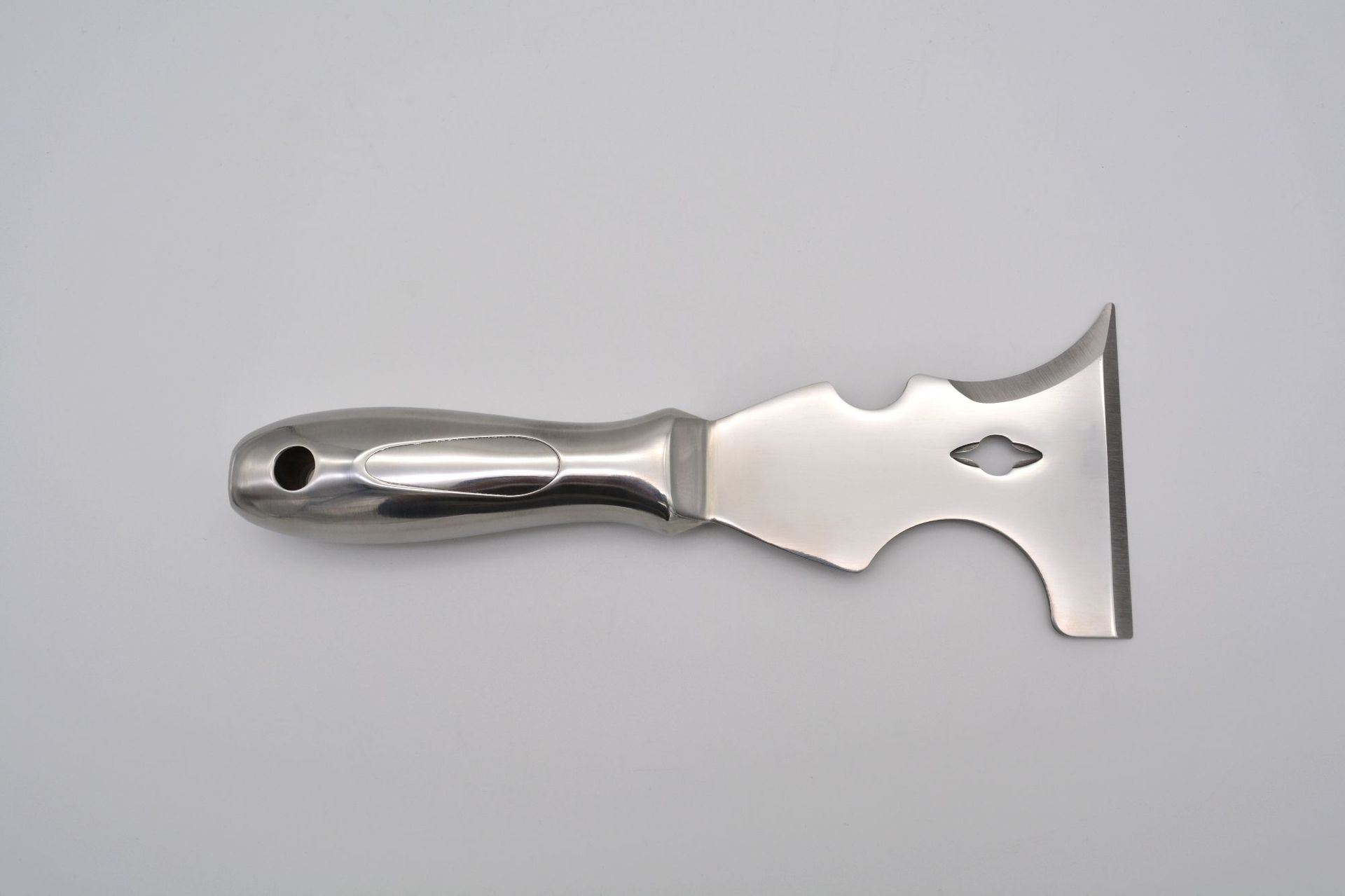 多功能油灰刀全不锈钢一体油灰刀清洁铲刀 油漆腻子刮刀清洁铲子