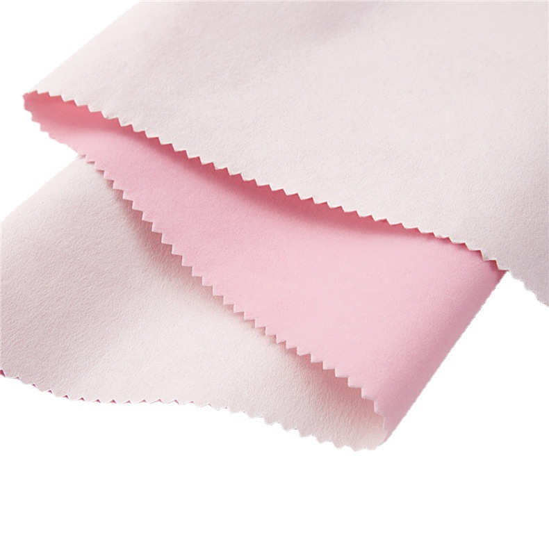Spot Supply Pink Non-Woven Plush Ring Box Jewelry Packaging Box Flocking Cloth Self-Adhesive Self-Adhesive Fleece
